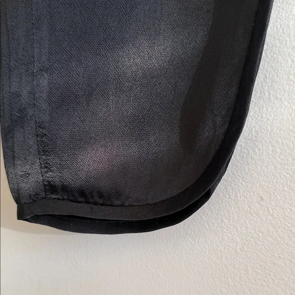 Zara Satin Black Pants - Picture 3 of 4